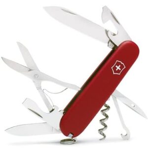 Victorinox Swiss Army Climber II Pocket Knife, Red